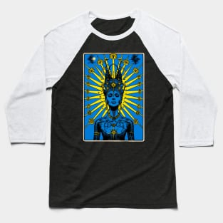 Goddess Kali Vintage Tarot Card Art - Divine Feminine Energy Baseball T-Shirt